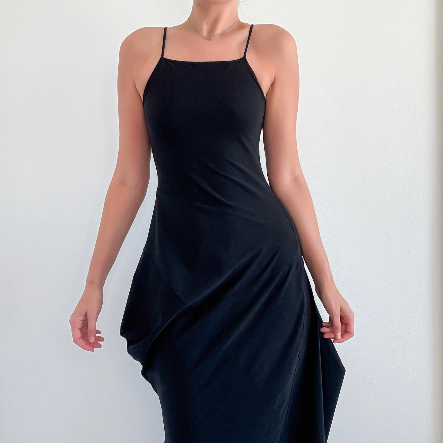 Marithe + Francois Girbaud Black Avant Garde Dress / SZ S