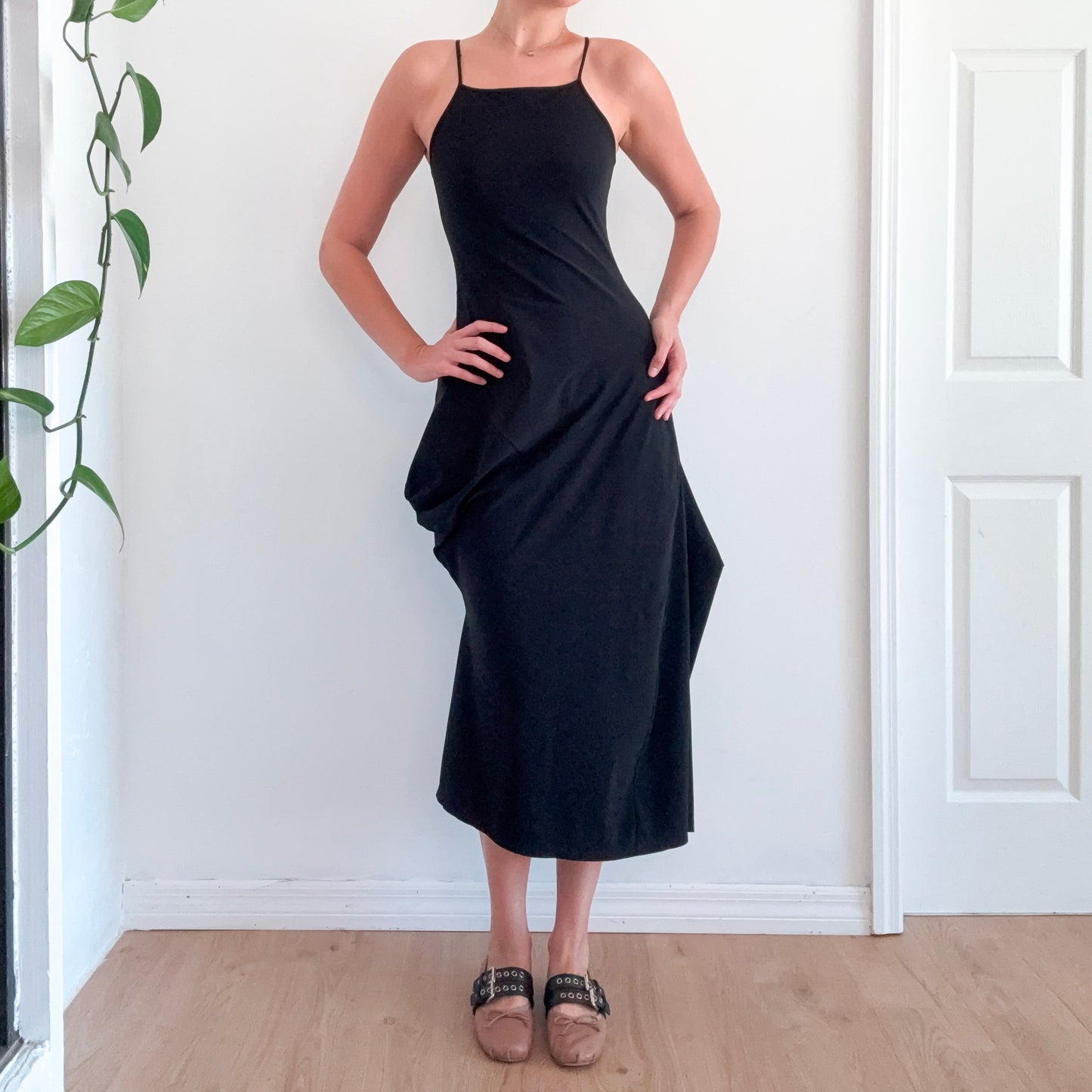 Marithe + Francois Girbaud Black Avant Garde Dress / SZ S