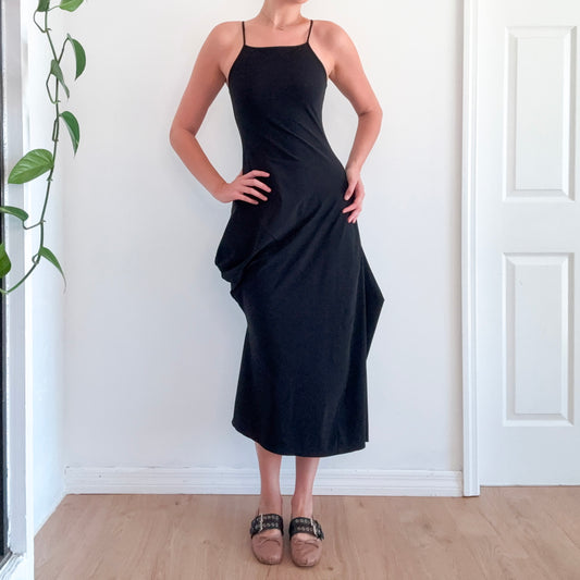 Marithe + Francois Girbaud Black Avant Garde Dress / SZ S