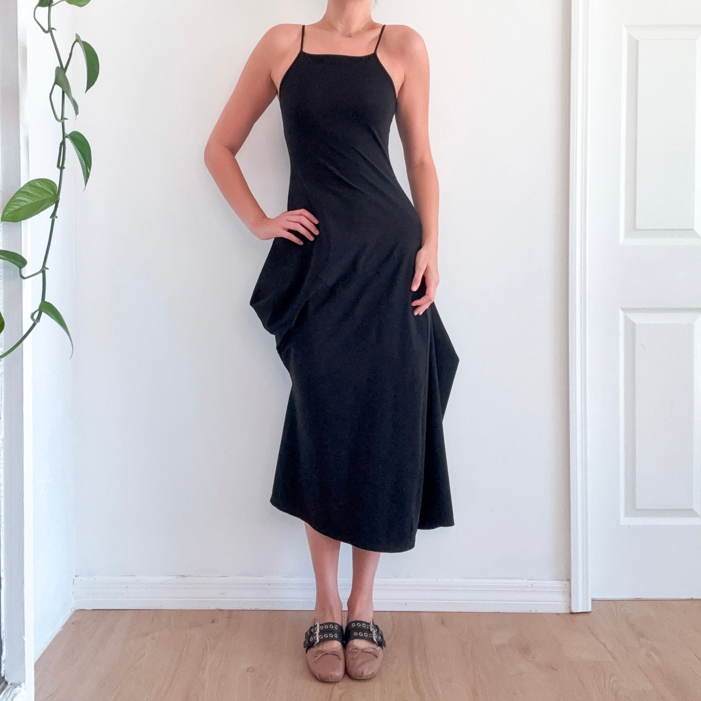 Marithe + Francois Girbaud Black Avant Garde Dress / SZ S