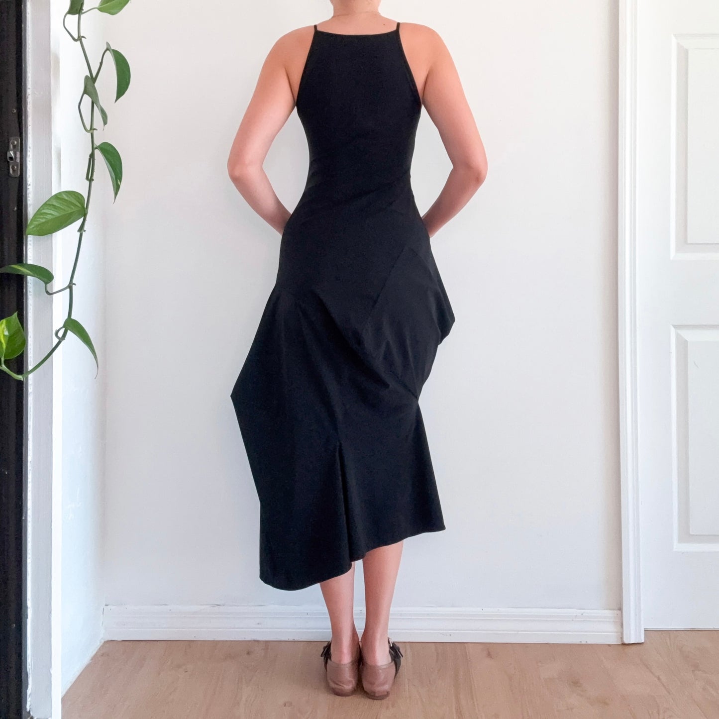 Marithe + Francois Girbaud Black Avant Garde Dress / SZ S