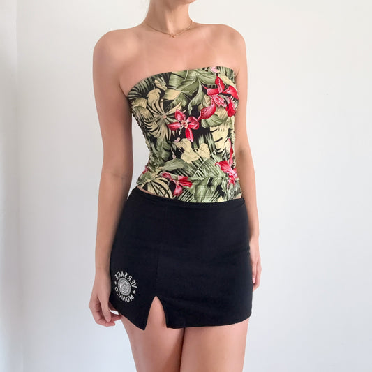 90's Black "Monaco" Mini Skort / SZ S