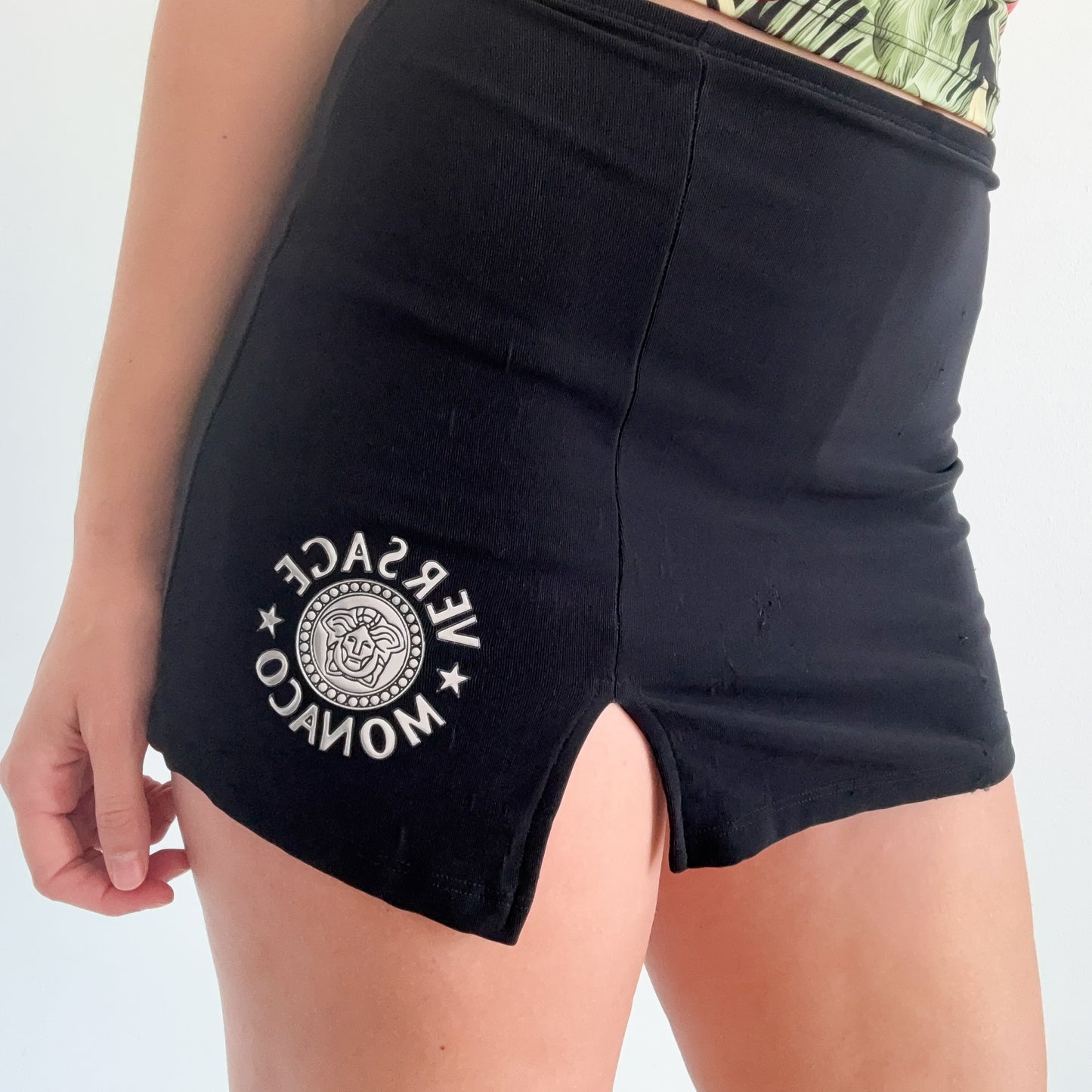 90's Black "Monaco" Mini Skort / SZ S