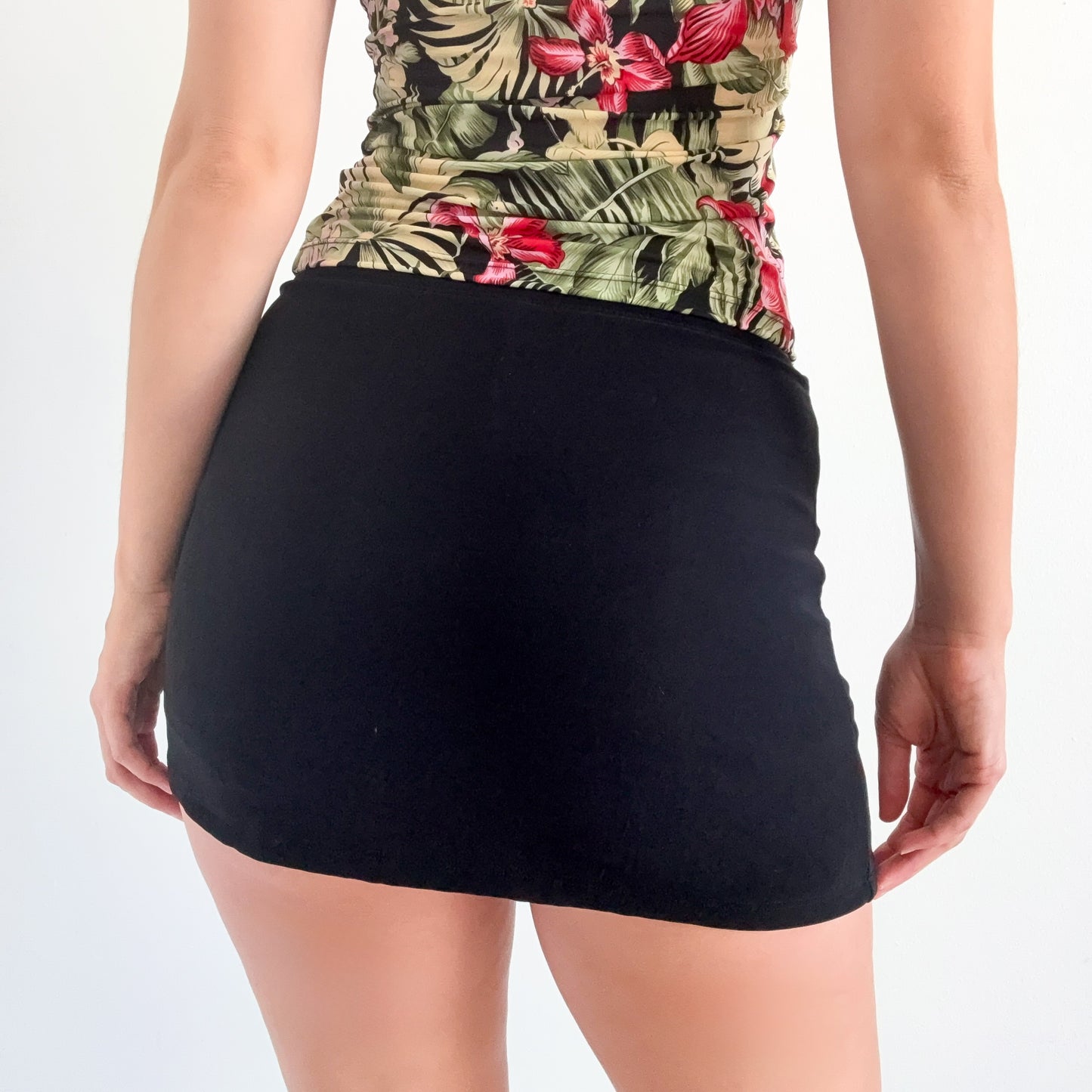 90's Black "Monaco" Mini Skort / SZ S