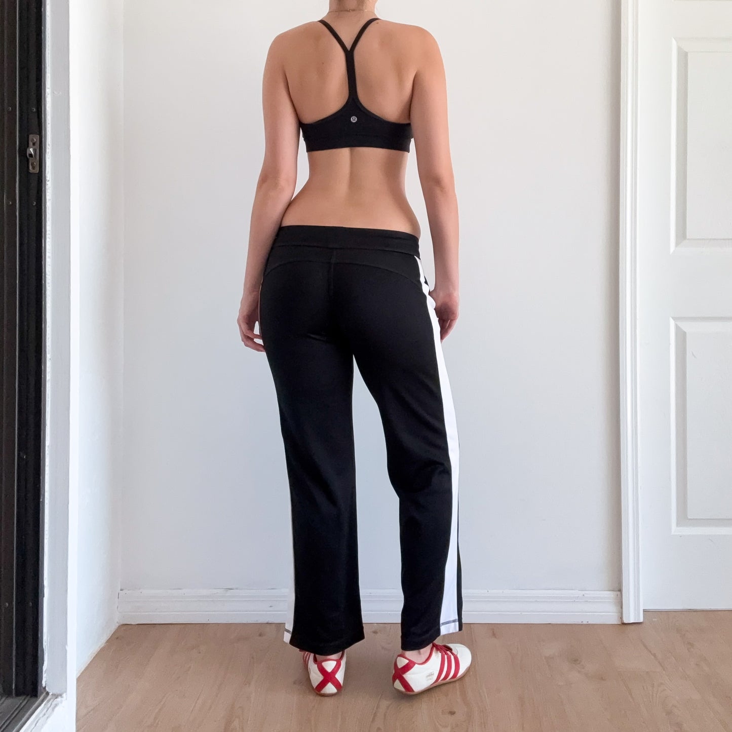 Y2K Danskin Black & White Track Pants / SZ S