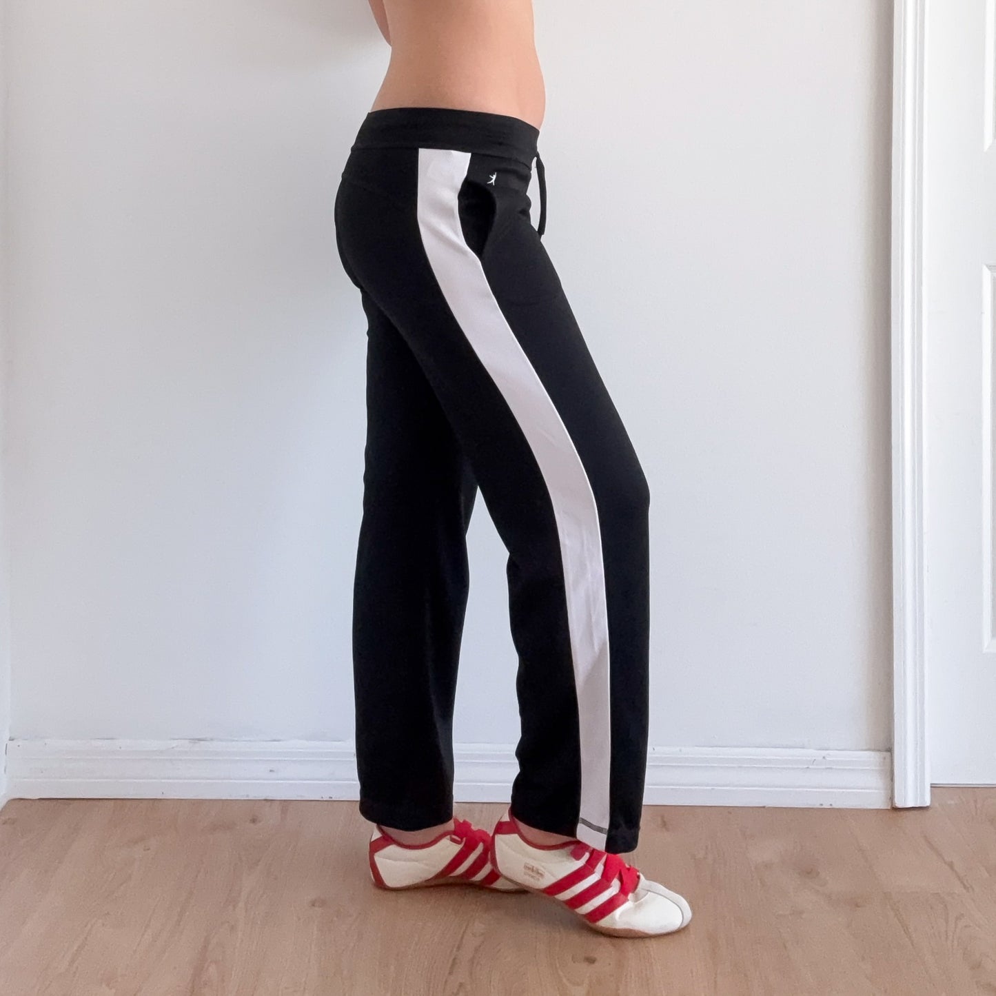 Y2K Danskin Black & White Track Pants / SZ S