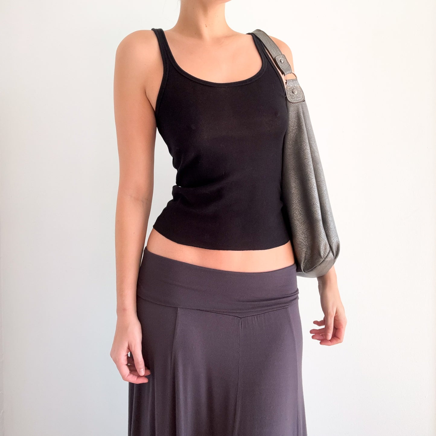 Y2K DKNY Black Netted Tank / SZ S