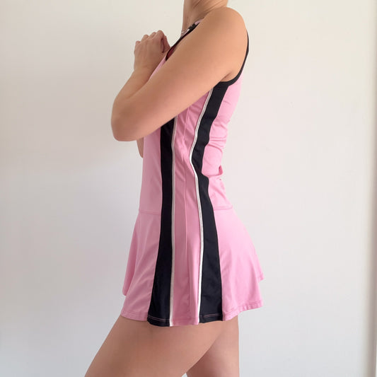 Y2K Bubblegum Pink Athletic Mini Dress / SZ M