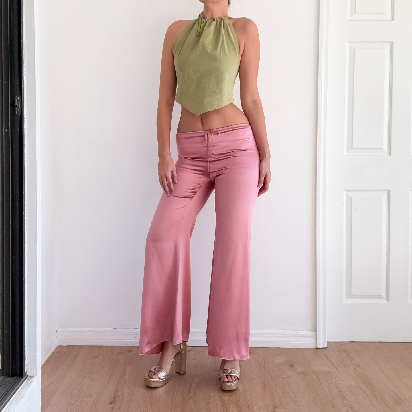 Gucci Pink Silk Pants / SZ M