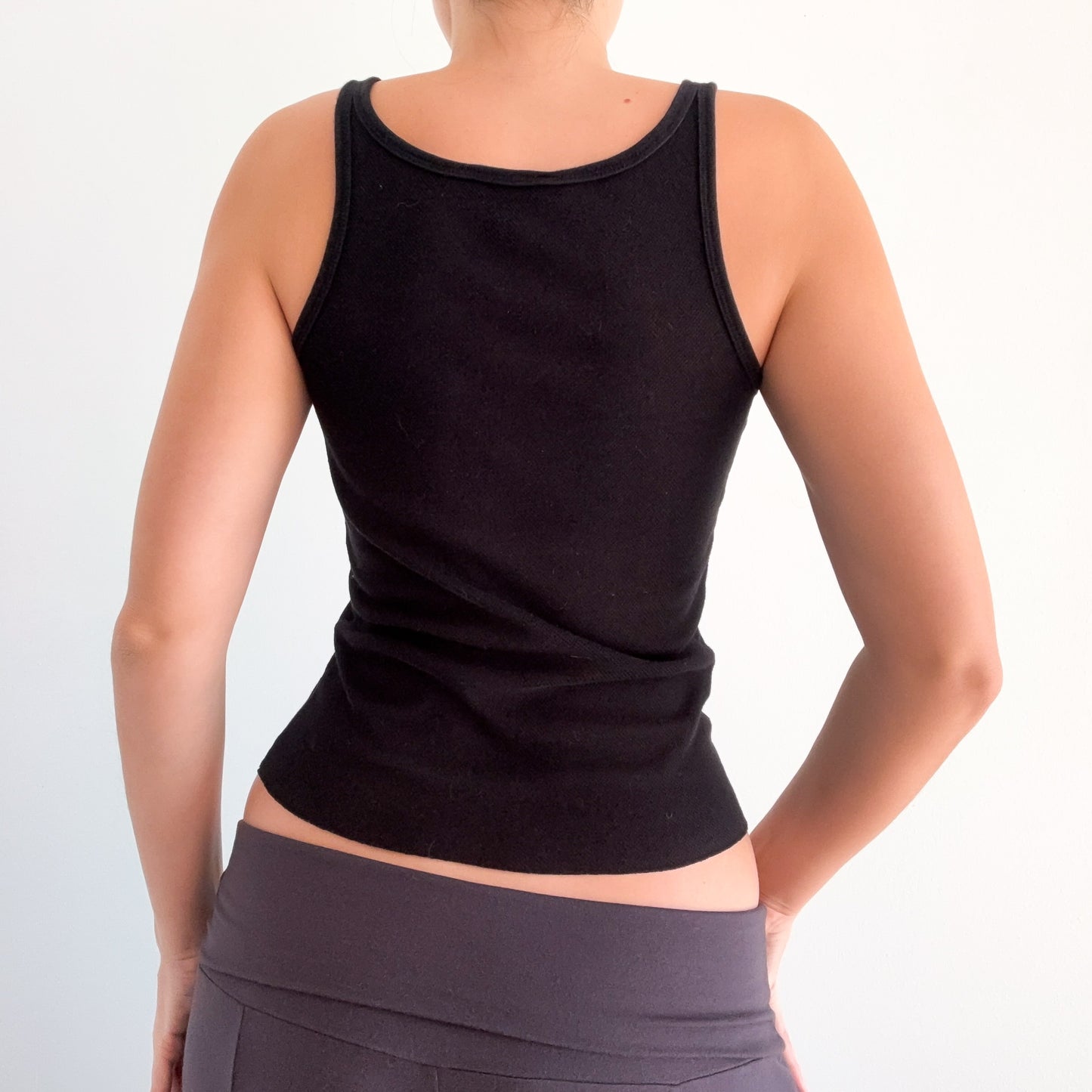 Y2K DKNY Black Netted Tank / SZ S