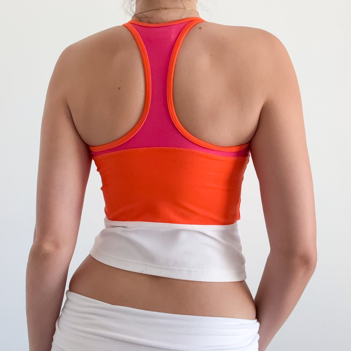 Y2K Nike Orange & Pink Workout Tank / SZ XS