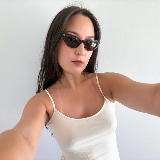 90's Versace Tortoiseshell Cat Eye Sunglasses