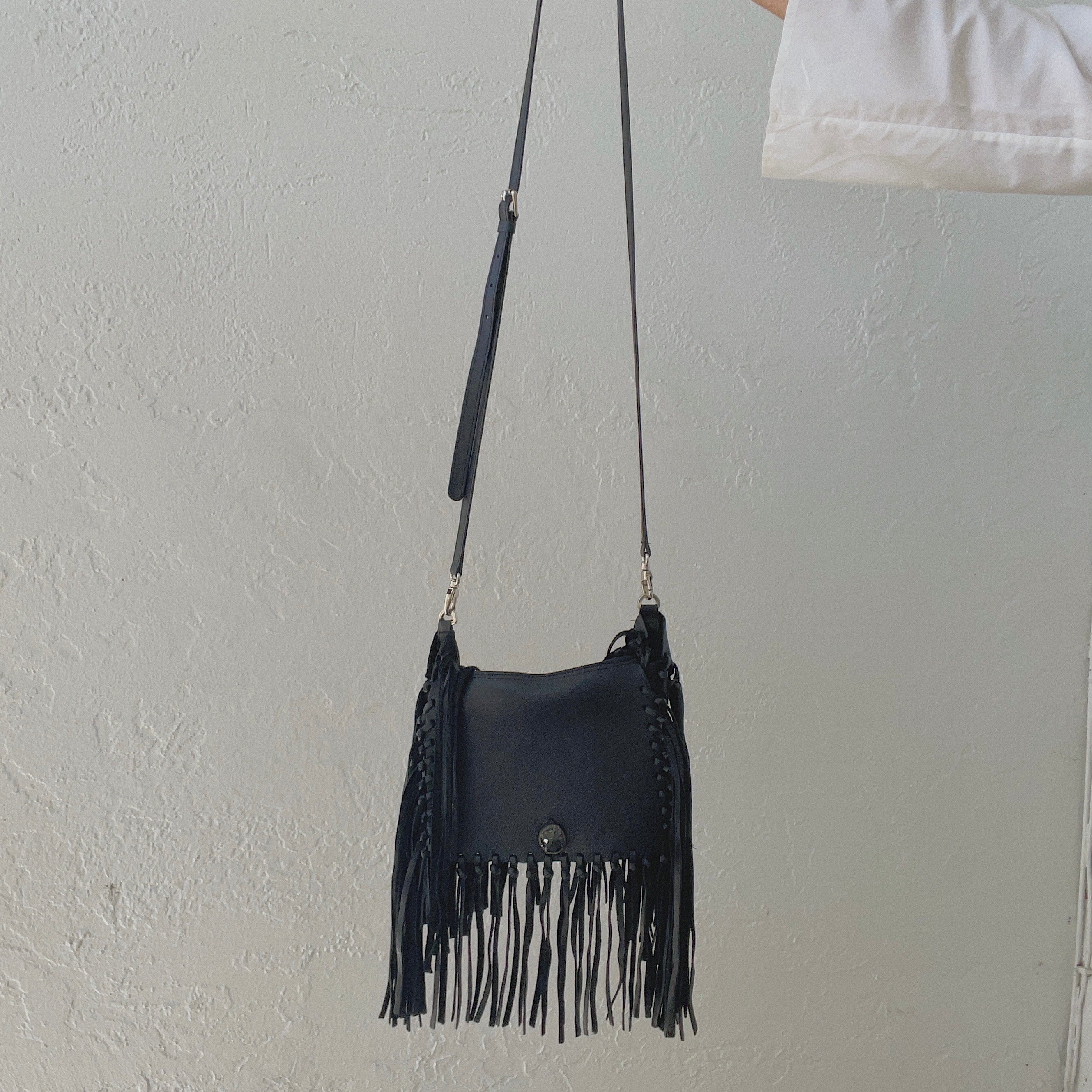 Daisy Mae Small Black Fringe Purse - My New Favorite Thing Decor