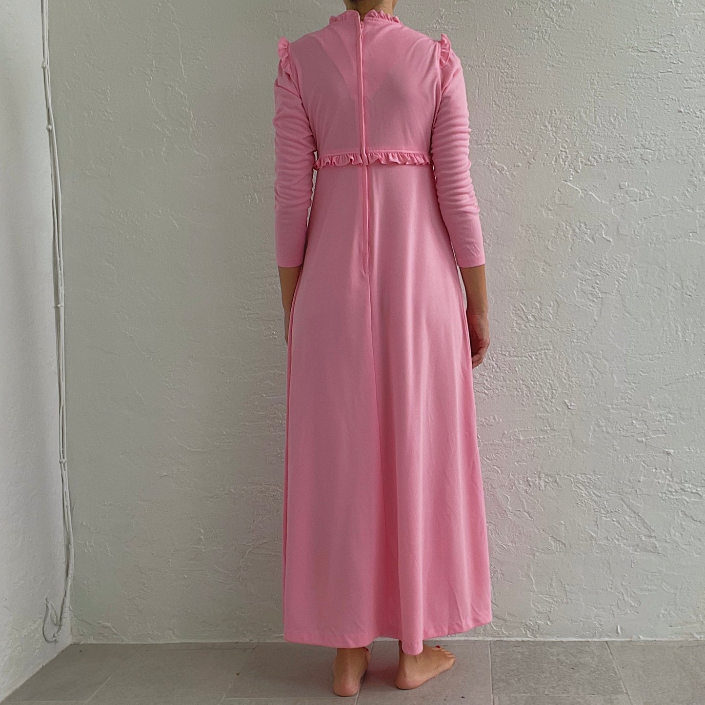 70's Pink Princess Gown / SZ M